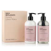 Aromatinio prausiklio ir losjono rinkinys FRENCH LINEN WATER - SILUETI